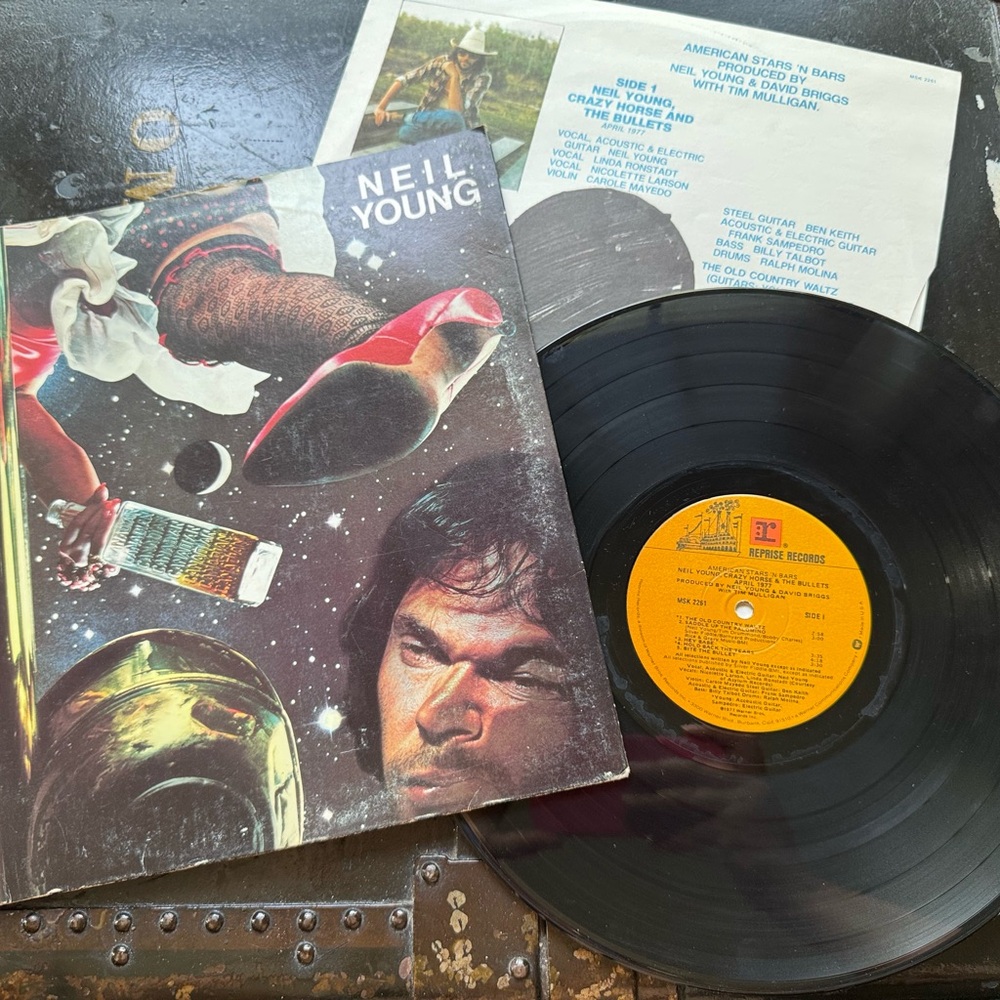 Neil Young American Stars N Bars - 1st Press Reprise MSK2261 Vinyl Record 1977